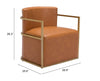 Xander Accent Chair Brown - Cozy Roots Decor