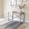 Yazmine Desk Natural & Black - Cozy Roots Decor