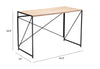Yazmine Desk Natural & Black - Cozy Roots Decor