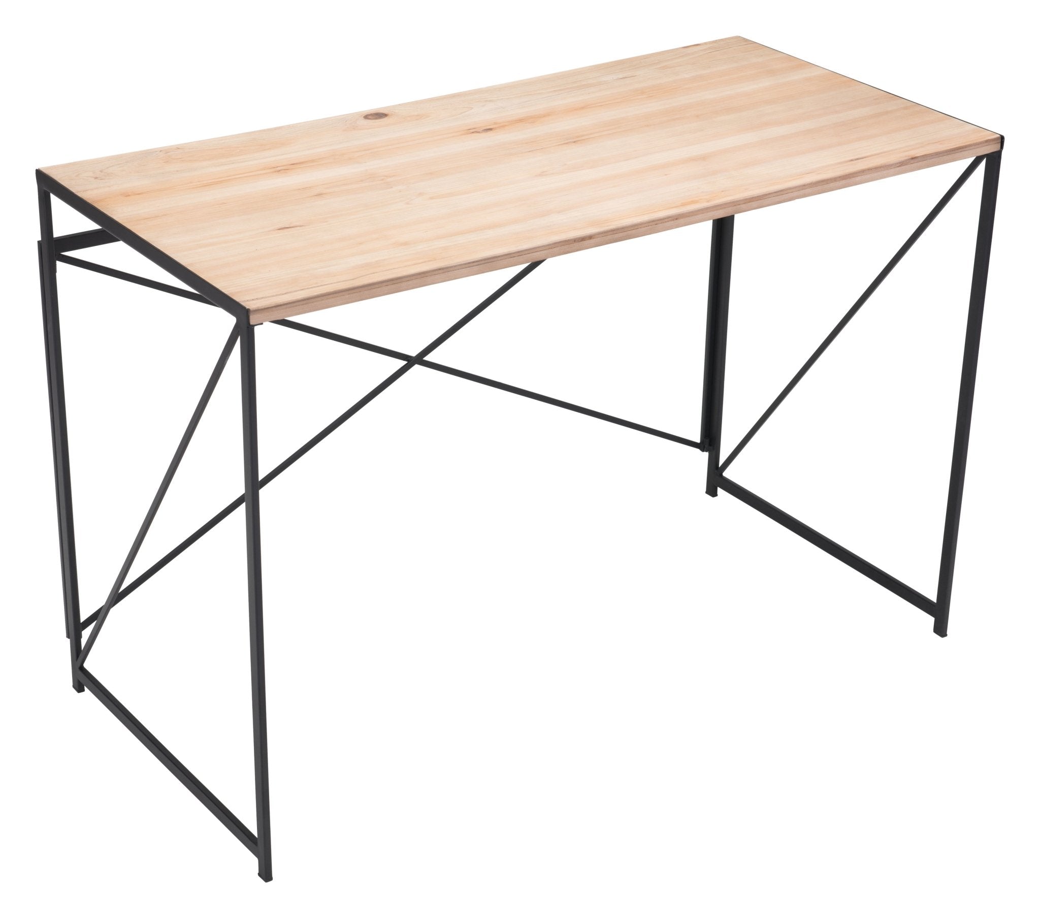 Yazmine Desk Natural & Black - Cozy Roots Decor