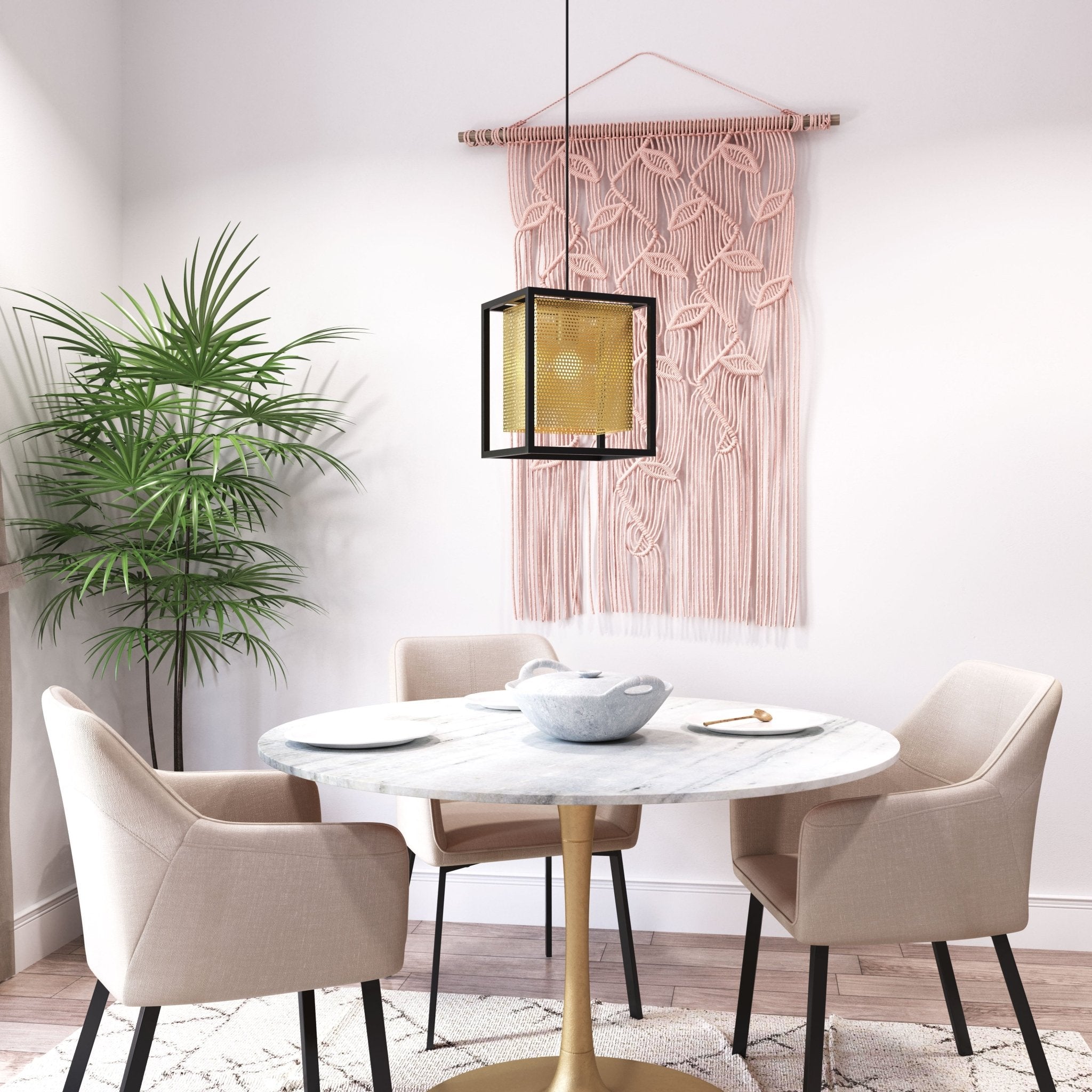 Yves Ceiling Lamp Gold & Black - Cozy Roots Decor