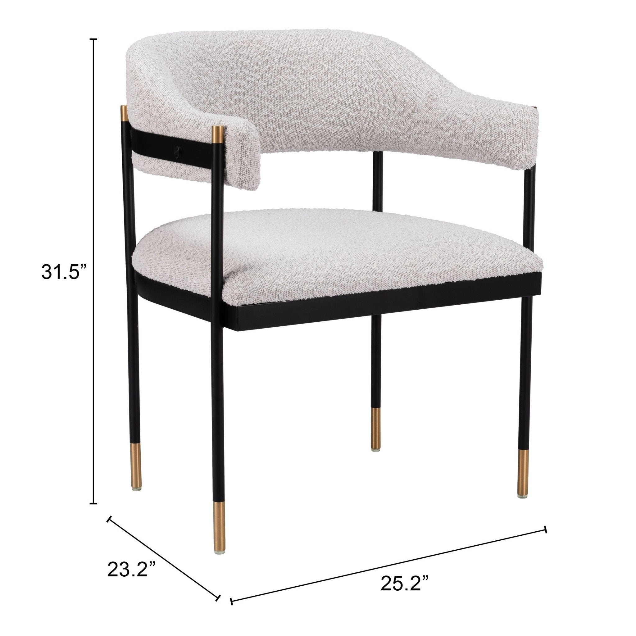 Zadar Dining Chair Misty Gray - Cozy Roots Decor