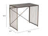Zemo Desk Gray & Antique Bronze - Cozy Roots Decor