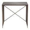 Zemo Desk Gray & Antique Bronze - Cozy Roots Decor