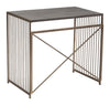 Zemo Desk Gray & Antique Bronze - Cozy Roots Decor