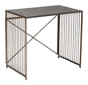Zemo Desk Gray & Antique Bronze - Cozy Roots Decor