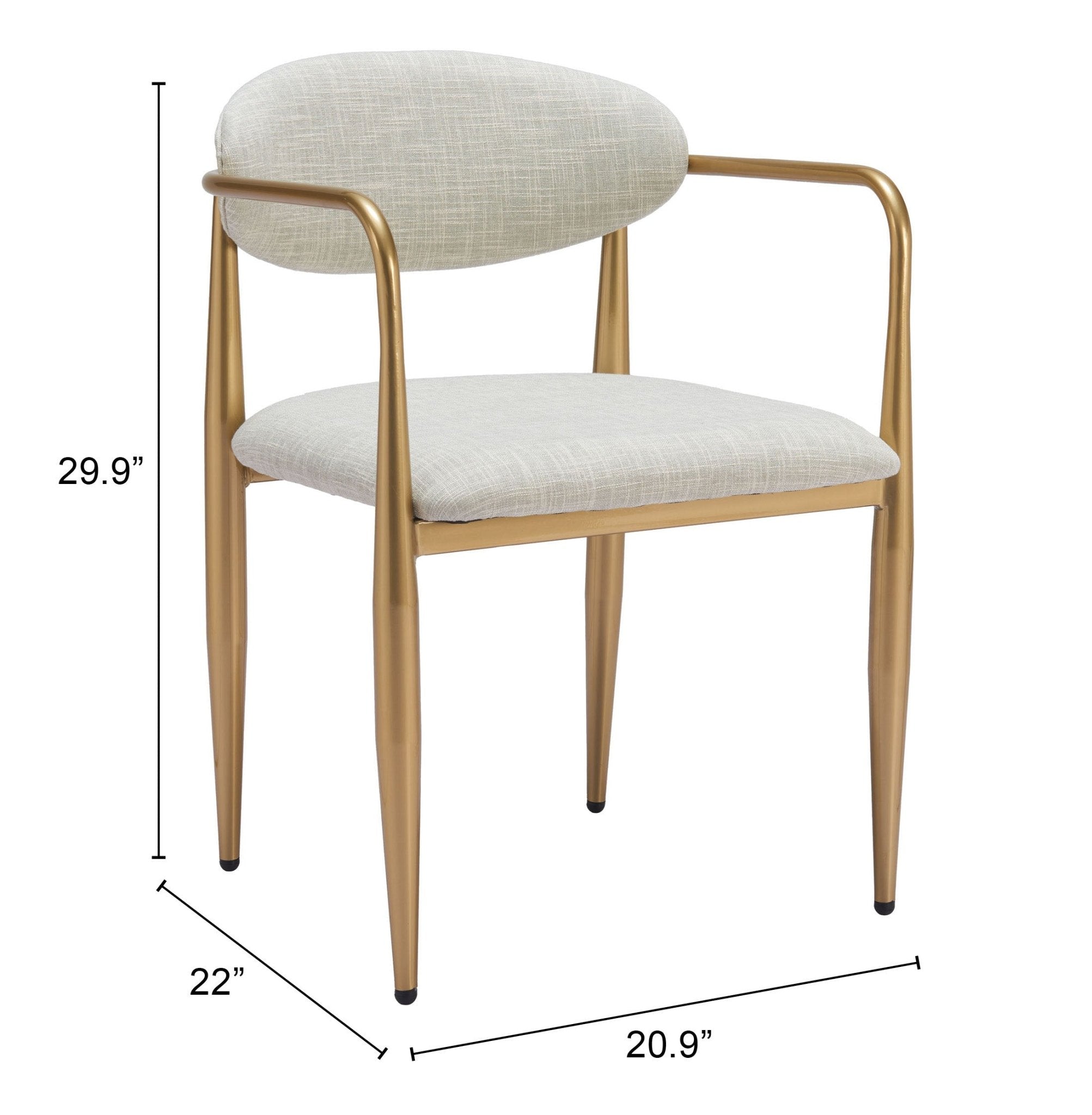 Zens Dining Chair (Set of 2) Quill Gray - Cozy Roots Decor