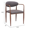 Zens Dining Chair (Set of 2) Truffle Gray - Cozy Roots Decor