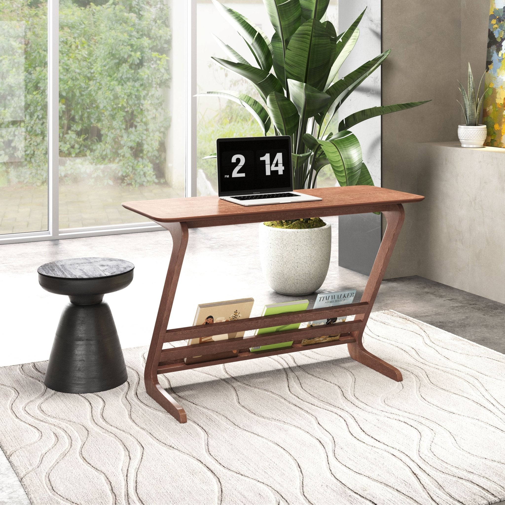 Zoroastria Desk Walnut - Cozy Roots Decor