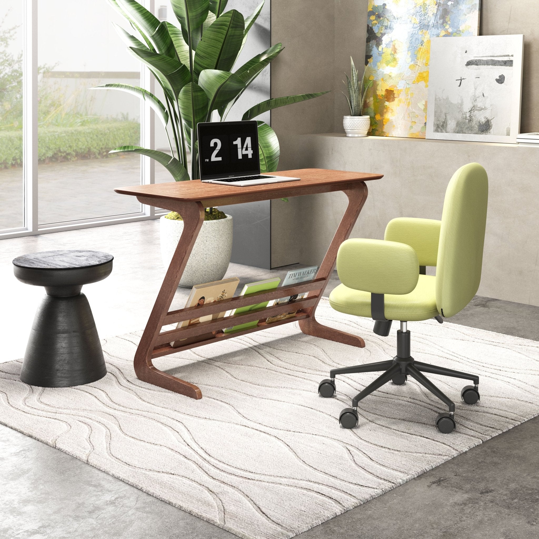 Zoroastria Desk Walnut - Cozy Roots Decor